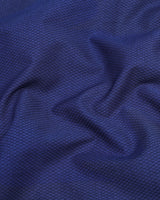 NavyBlue Diamond Pattern Dobby Cotton Solid Shirt