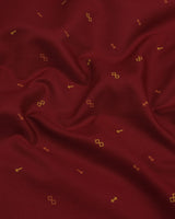 Crimson Red With Arrow Printed Cotton Shirt Style Kurta