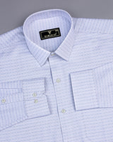 Core Gray With White Check Premium Giza Cotton Shirt