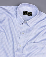 Core Gray With White Check Premium Giza Cotton Shirt