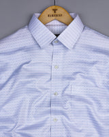 Core Gray With White Check Premium Giza Cotton Shirt