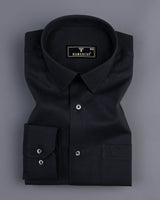 Walter Black Dobby Texture Premium Cotton Shirt