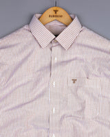 Belladon Cream Bengal Stripe Oxford Cotton Shirt