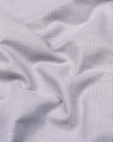 Bissen Gray With White Dobby Textured Giza Shirt