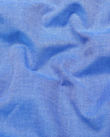Tufts Blue Plain Oxford Cotton Designer Formal Shirt