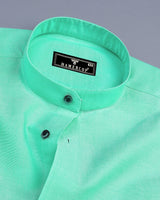 Mint Green Plain Oxford Cotton Shirt