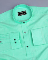 Mint Green Plain Oxford Cotton Shirt