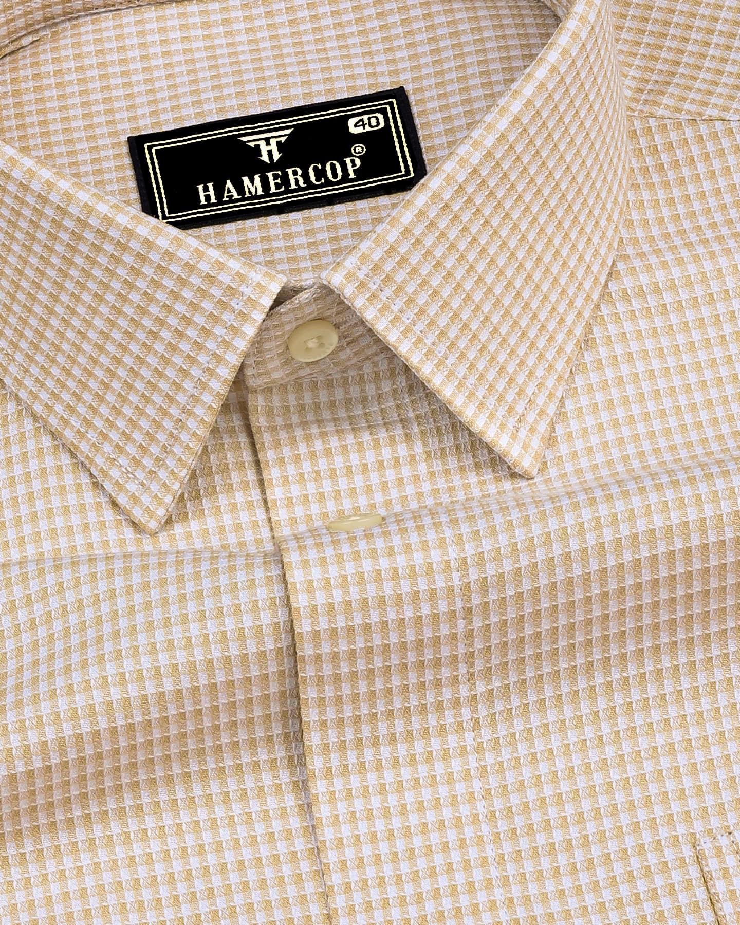 Cotton Check Dobby Shirt main image 1