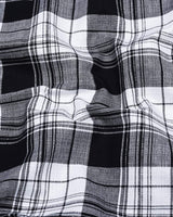 Cosenza Black With White Check Dobby Cotton Shirt