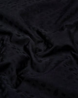 Starry Black Jacquard Texture Solid Cotton Shirt