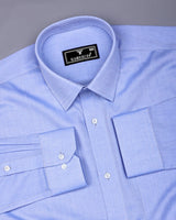 Alfreton Blue With White Dobby Premium Giza Shirt