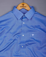 Marlin Blue Check Premium Cotton Formal Shirt