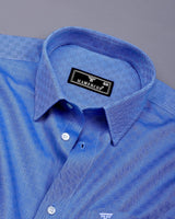 Marlin Blue Check Premium Cotton Formal Shirt