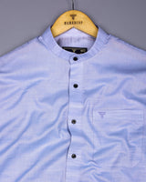 Clinton Gray Solid Linen Cotton Shirt