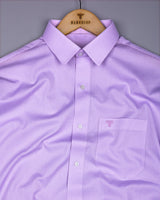 Swifton Purple With White Dobby Formal Cotton Shirt