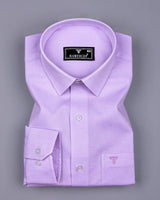 Swifton Purple With White Dobby Formal Cotton Shirt