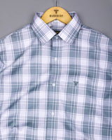 Monorom Gray With White Waffle Dobby Check Shirt