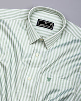 Titanic Pistachio Green With White Twill Stripe Premium Shirt