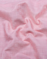 Liza Pink Amsler Dobby Cotton Solid Shirt