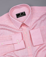 Liza Pink Amsler Dobby Cotton Solid Shirt