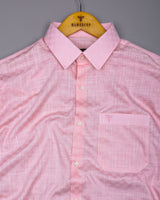 Liza Pink Amsler Dobby Cotton Solid Shirt