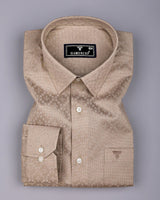 Radius Cream Dobby Texture Premium Giza Shirt