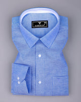 Arion Sky Blue Oxford Cotton Designer Formal Shirt