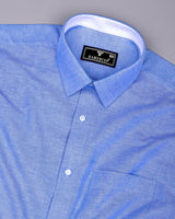 Arion Sky Blue Oxford Cotton Designer Formal Shirt