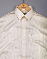 Groven Yellow With White Stripe Premium Gizza Shirt