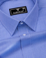 Sion Blue With White Dobby Premium Gizza Shirt