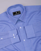 Sion Blue With White Dobby Premium Gizza Shirt
