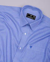 Sion Blue With White Dobby Premium Gizza Shirt