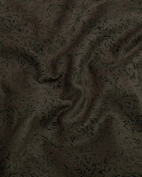 Crispello Coffee Brown Corduroy Premium Cotton Solid Shirt