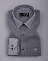Steelora Gray Plaid Flannel Cotton Shirt
