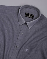 Steelora Gray Plaid Flannel Cotton Shirt