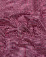 Slyron Onion Pink Houndstooth Premium Giza Shirt