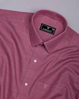 Slyron Onion Pink Houndstooth Premium Giza Shirt