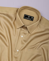 Velaro Biscuit Cream Soft Cotton Formal Shirt