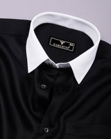 Velaro Black Soft Cotton Formal Designer Shirt