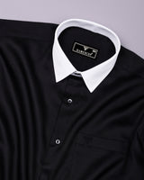 Velaro Black Soft Cotton Formal Designer Shirt