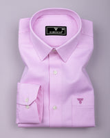 Lorca Pink Jacquard Premium Giza Shirt