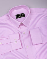 Lorca Pink Jacquard Premium Giza Shirt