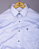 Arix Blue Small Graph Check Premium Giza Shirt