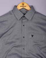 Glorix Black Jacquard Premium Giza Shirt