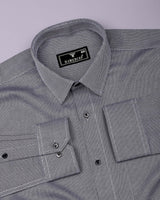 Glorix Black Jacquard Premium Giza Shirt