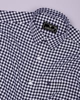 Nexon Navyblue Twill Check Premium Giza Shirt