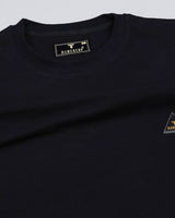 Black With Choco Brown Premium Cotton Designer T-shirt