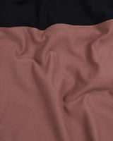 Rust Orange With Black Pique Pima Designer T-Shirt