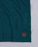 Seafoam Green With Peacock Blue Pique Pima Designer T-Shirt