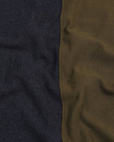 Metal Black With Moss Green Pique Pima Designer T-Shirt